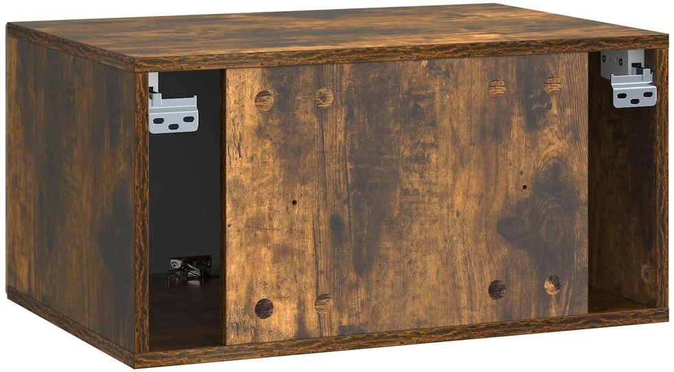 TV staliukas Sieninė TV spintelė Dūminio ąžuolo 59,5 x 41 x 30 cm