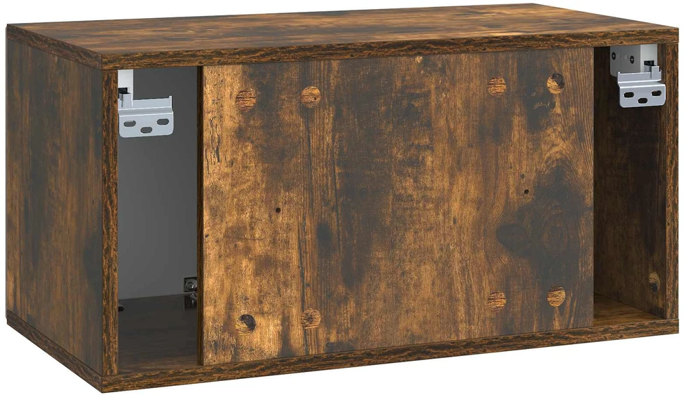 TV staliukas Sieninė TV spintelė Dūminio ąžuolo 59,5 x 31 x 30 cm