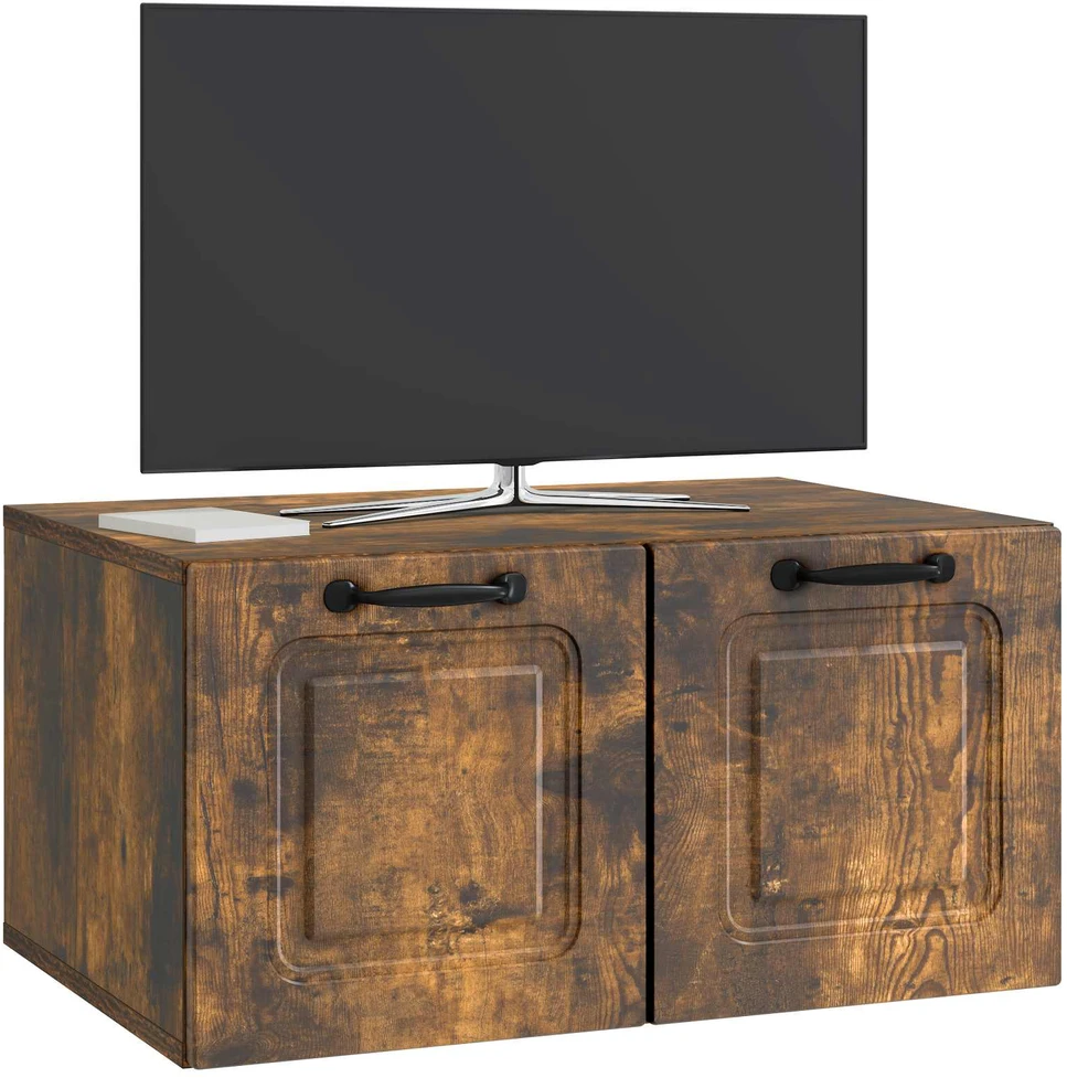 TV staliukas Sieninė TV spintelė Dūminio ąžuolo 59,5 x 41 x 30 cm