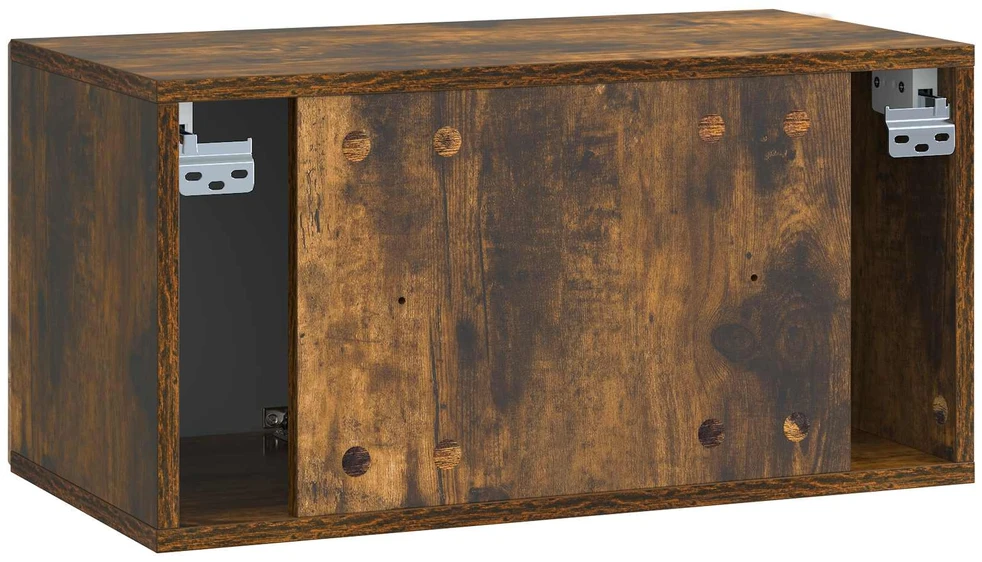 TV staliukas Sieninė TV spintelė Dūminio ąžuolo 59,5 x 31 x 30 cm