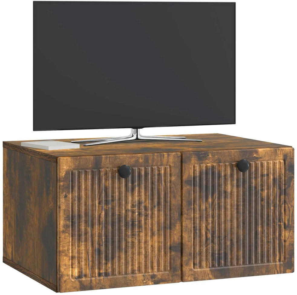 TV staliukas Sieninė TV spintelė Dūminio ąžuolo 59,5 x 41 x 30 cm