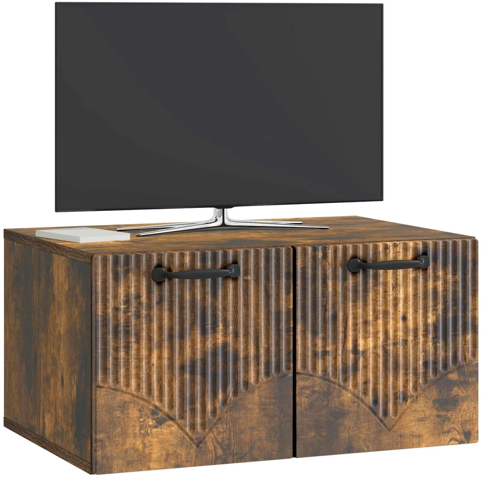 TV staliukas Sieninė TV spintelė Dūminio ąžuolo 59,5 x 41 x 30 cm