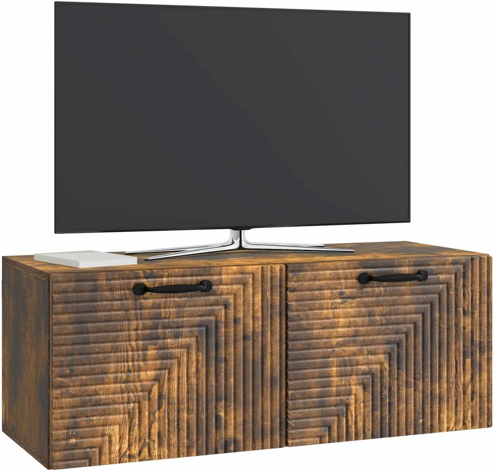 TV staliukas Sieninė TV spintelė Dūminio ąžuolo 78,5 x 31 x 30 cm