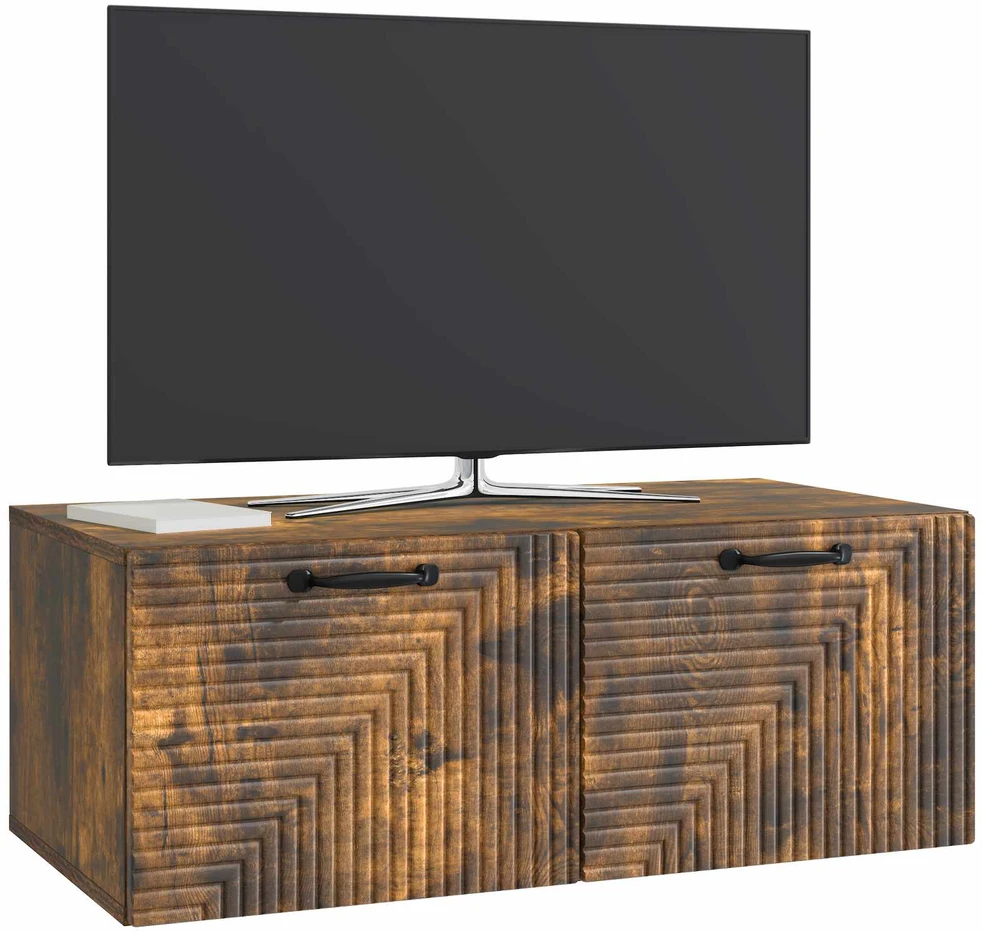 TV staliukas Sieninė TV spintelė Dūminio ąžuolo 78,5 x 41 x 30 cm