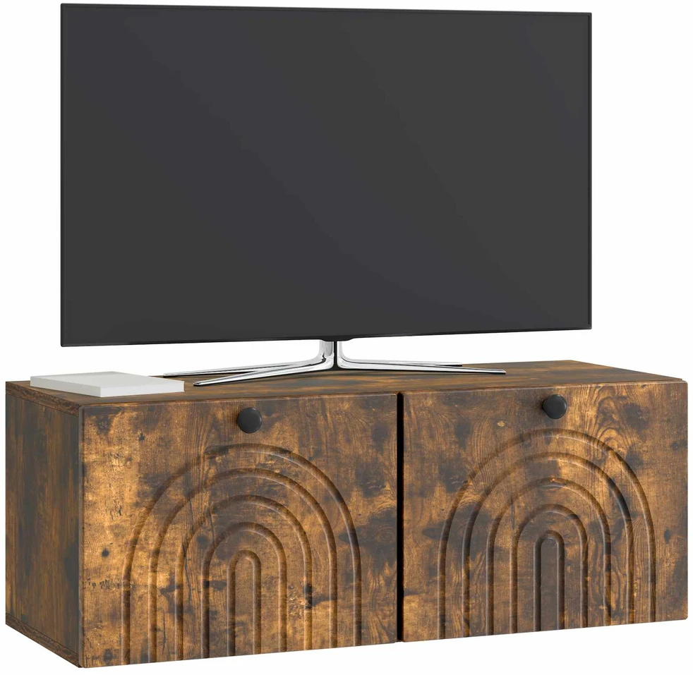 TV staliukas Sieninė TV spintelė Dūminio ąžuolo 78,5 x 31 x 30 cm