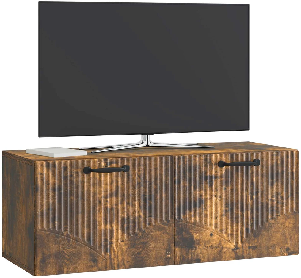 TV staliukas Sieninė TV spintelė Dūminio ąžuolo 78,5 x 31 x 30 cm