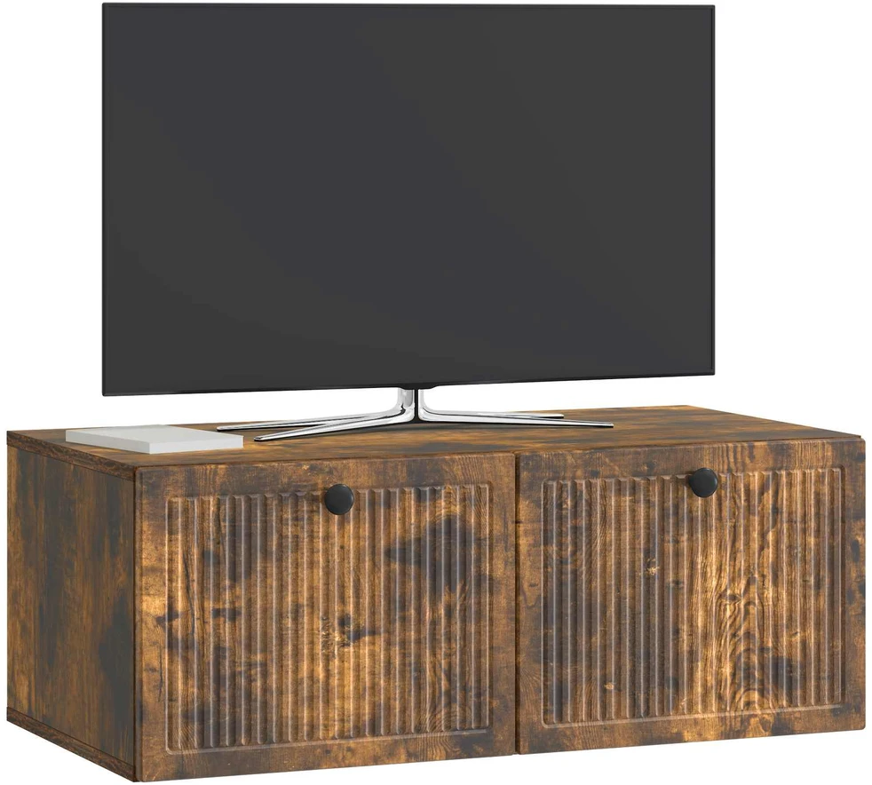 TV staliukas Sieninė TV spintelė Dūminio ąžuolo 78,5 x 41 x 30 cm