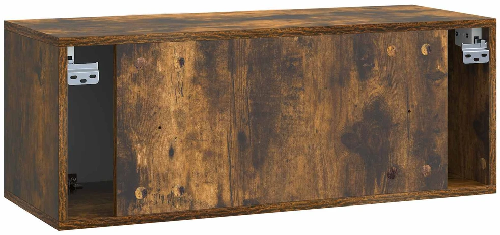 TV staliukas Sieninė TV spintelė Dūminio ąžuolo 78,5 x 31 x 30 cm