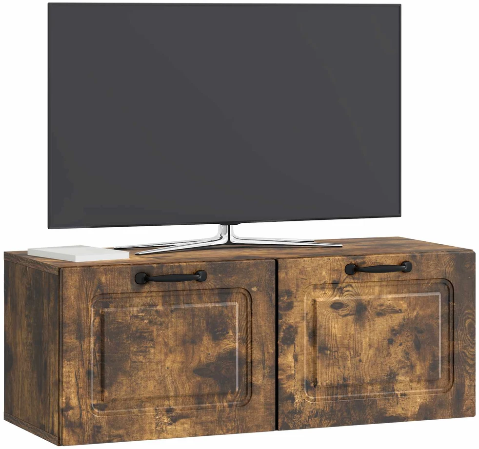 TV staliukas Sieninė TV spintelė Dūminio ąžuolo 78,5 x 31 x 30 cm