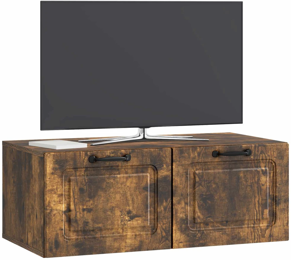 TV staliukas Sieninė TV spintelė Dūminio ąžuolo 78,5 x 41 x 30 cm