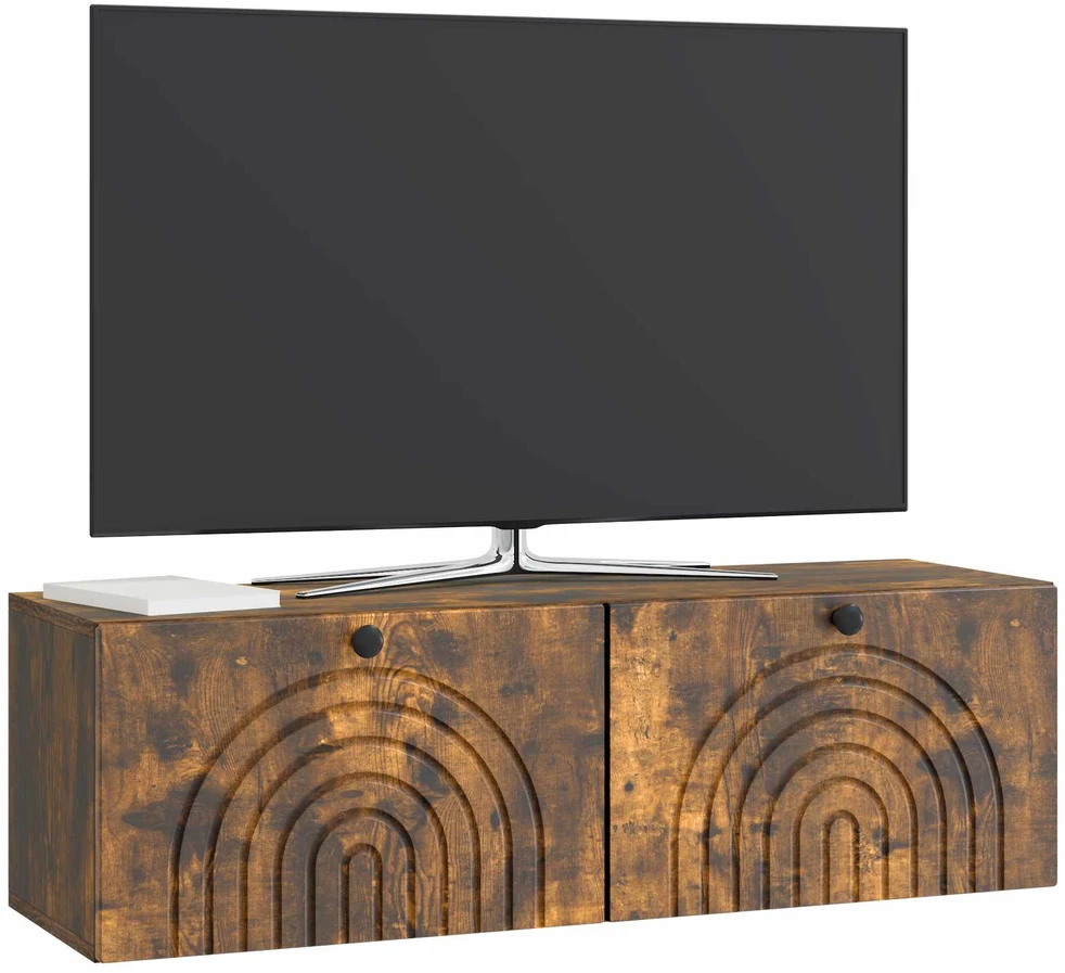 Sieninė TV spintelė Dūminio ąžuolo 98 x 31 x 30 cm