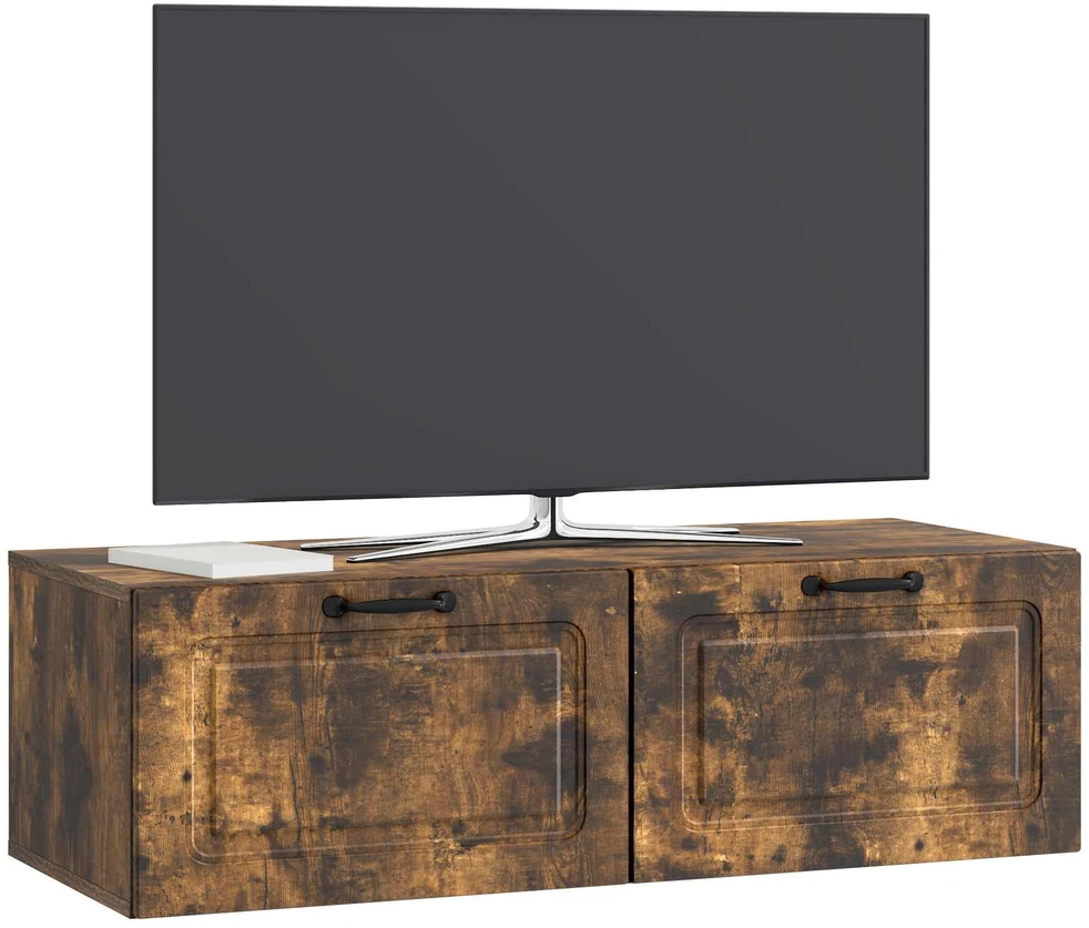 TV staliukas Sieninė TV spintelė Dūminio ąžuolo 98 x 41 x 30 cm