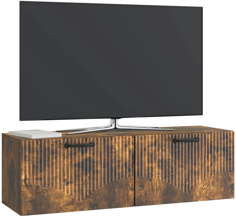 TV staliukas Sieninė TV spintelė Dūminio ąžuolo 98 x 31 x 30 cm