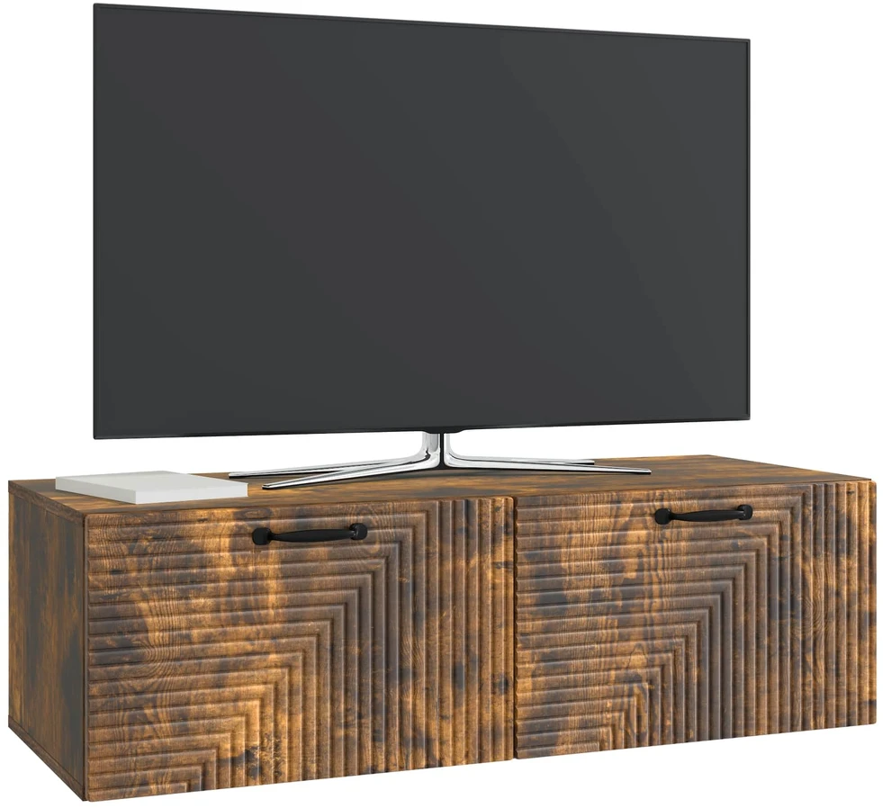 TV staliukas Sieninė TV spintelė Dūminio ąžuolo 98 x 41 x 30 cm