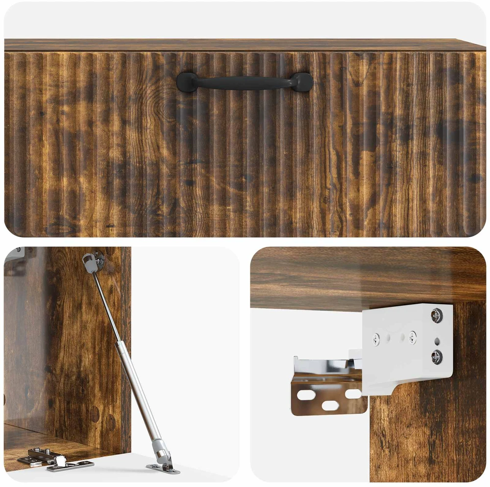 TV staliukas Sieninė TV spintelė Dūminio ąžuolo 98 x 31 x 30 cm