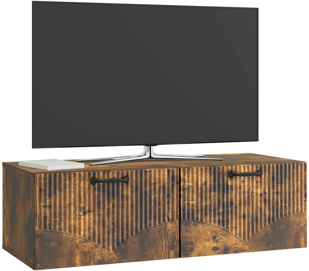 TV staliukas Sieninė TV spintelė Dūminio ąžuolo 98 x 41 x 30 cm
