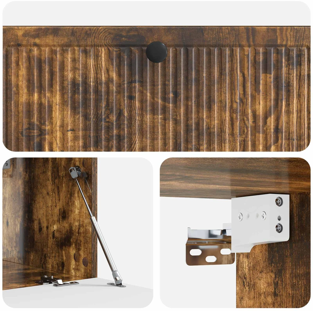 TV staliukas Sieninė TV spintelė Dūminio ąžuolo 98 x 41 x 30 cm