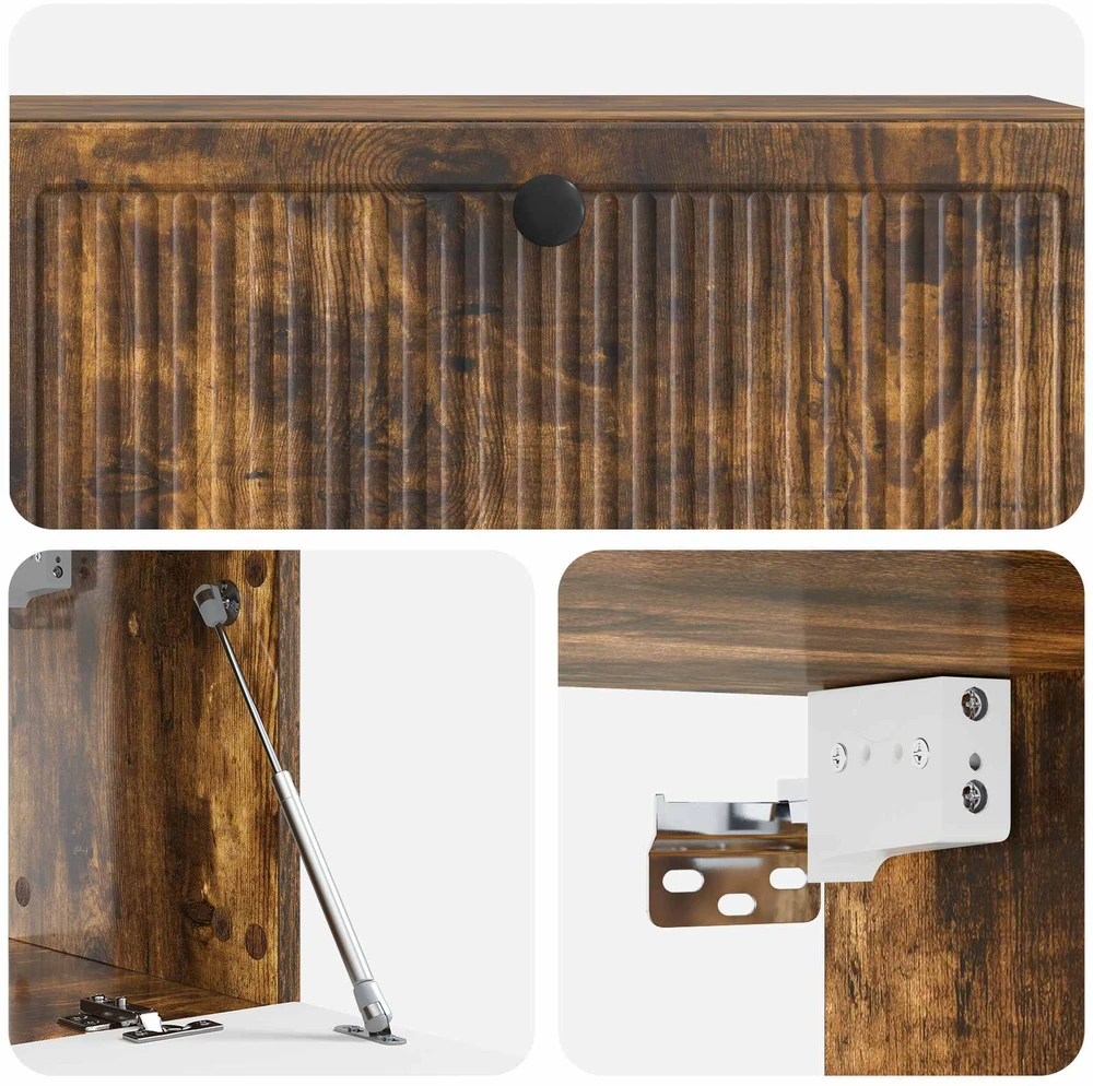 TV staliukas Sieninė TV spintelė Dūminio ąžuolo 98 x 31 x 30 cm