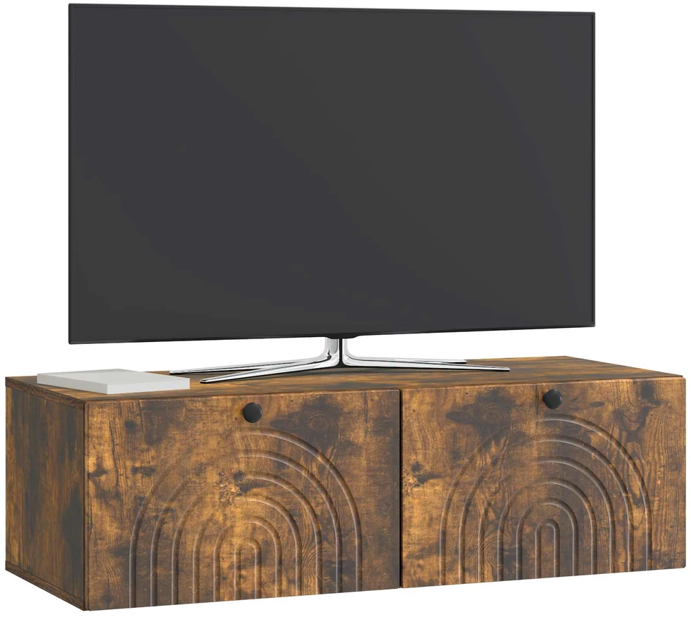 TV staliukas Sieninė TV spintelė Dūminio ąžuolo 99 x 41 x 30 cm