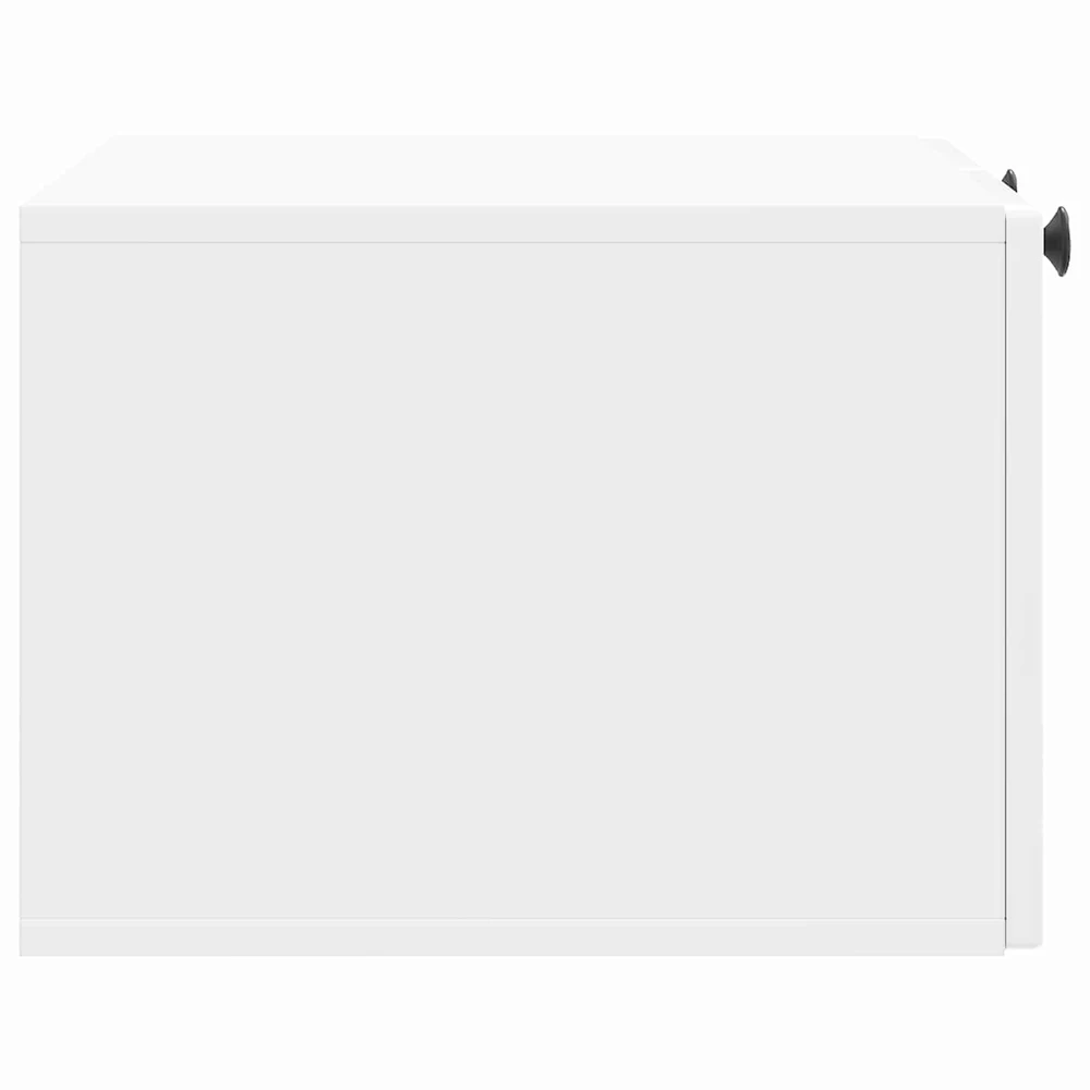 TV staliukas Sieninė TV spintelė Itin blizgi balta 59,5 x 41 x 30 cm