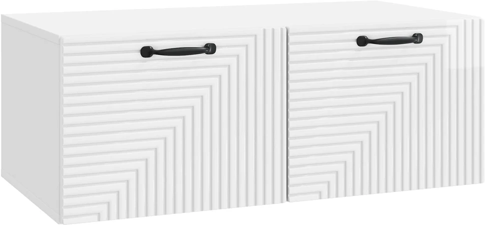 TV staliukas Sieninė TV spintelė Itin blizgi balta 78,5 x 41 x 30 cm