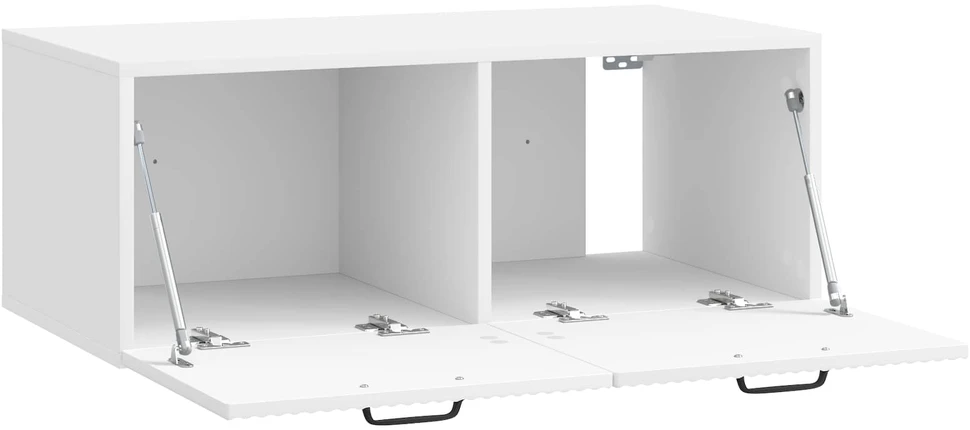TV staliukas Sieninė TV spintelė Itin blizgi balta 78,5 x 41 x 30 cm