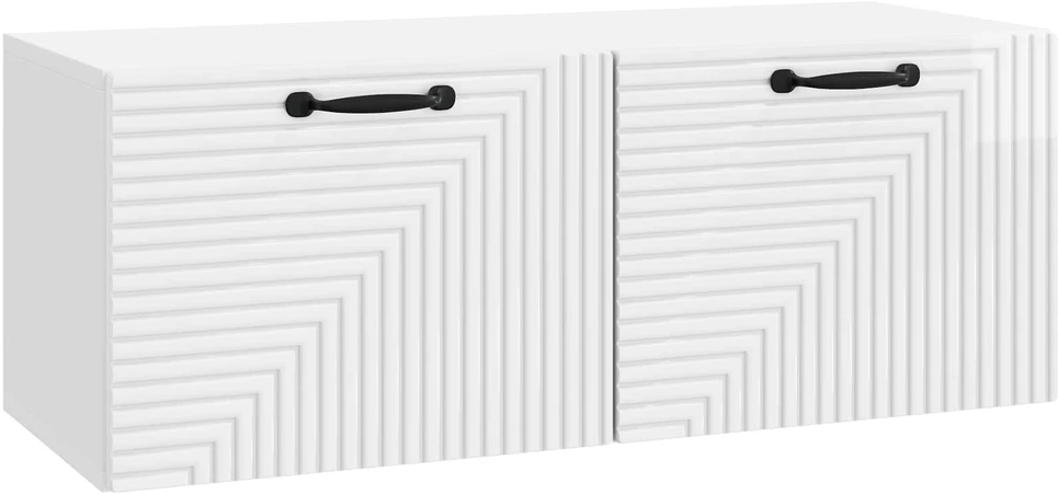 TV staliukas Sieninė TV spintelė Itin blizgi balta 78,5 x 31 x 30 cm