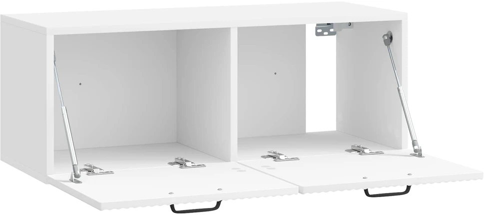 TV staliukas Sieninė TV spintelė Itin blizgi balta 78,5 x 31 x 30 cm