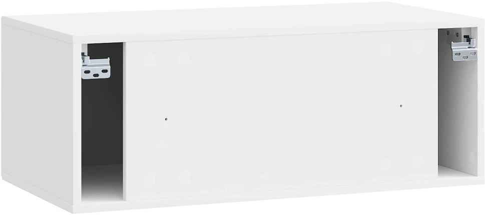 TV staliukas Sieninė TV spintelė Itin blizgi balta 78,5 x 41 x 30 cm