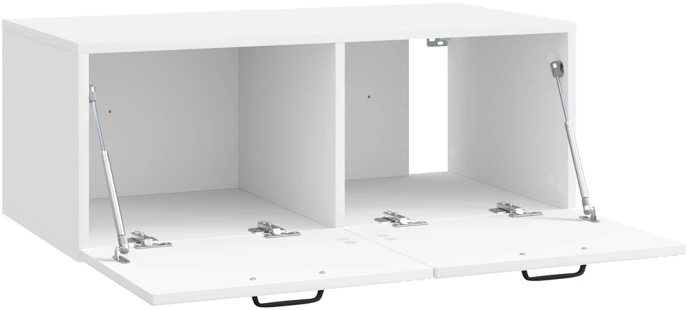 TV staliukas Sieninė TV spintelė Itin blizgi balta 78,5 x 41 x 30 cm