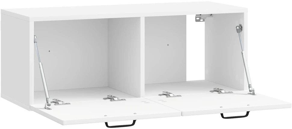 TV staliukas Sieninė TV spintelė Itin blizgi balta 78,5 x 31 x 30 cm