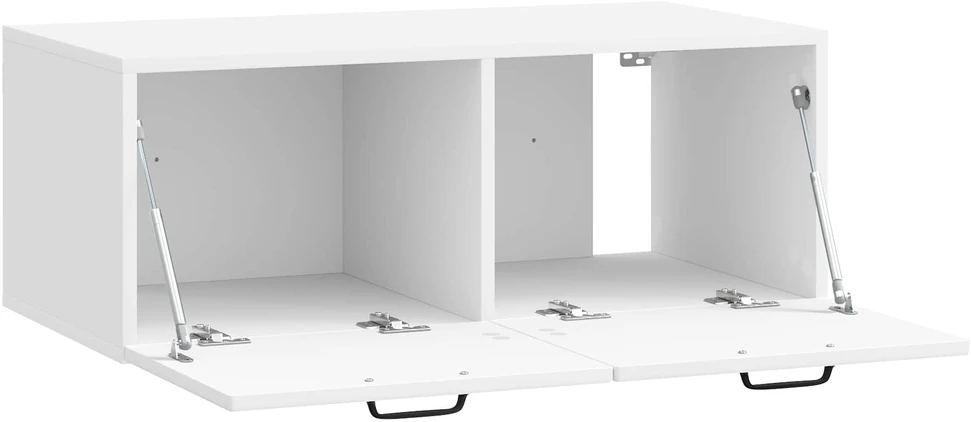 TV staliukas Sieninė TV spintelė Itin blizgi balta 78,5 x 41 x 30 cm