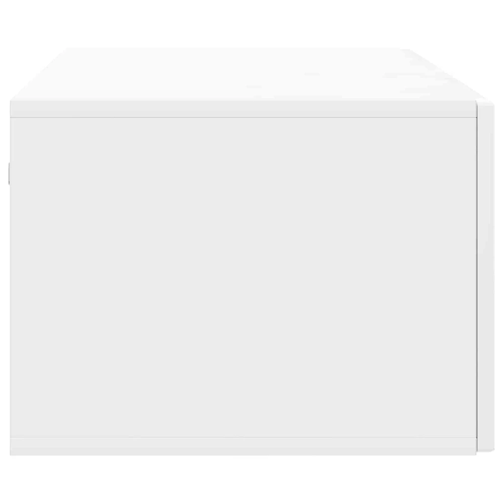 TV staliukas Sieninė TV spintelė Itin blizgi balta 98 x 41 x 30 cm
