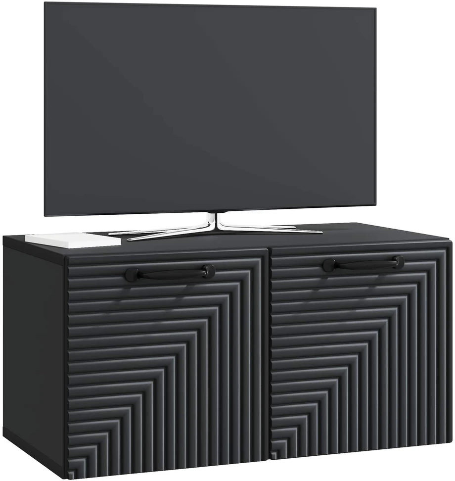 TV staliukas Sieninė TV spintelė Juoda 59,5 x 31 x 30 cm Apdirbta mediena