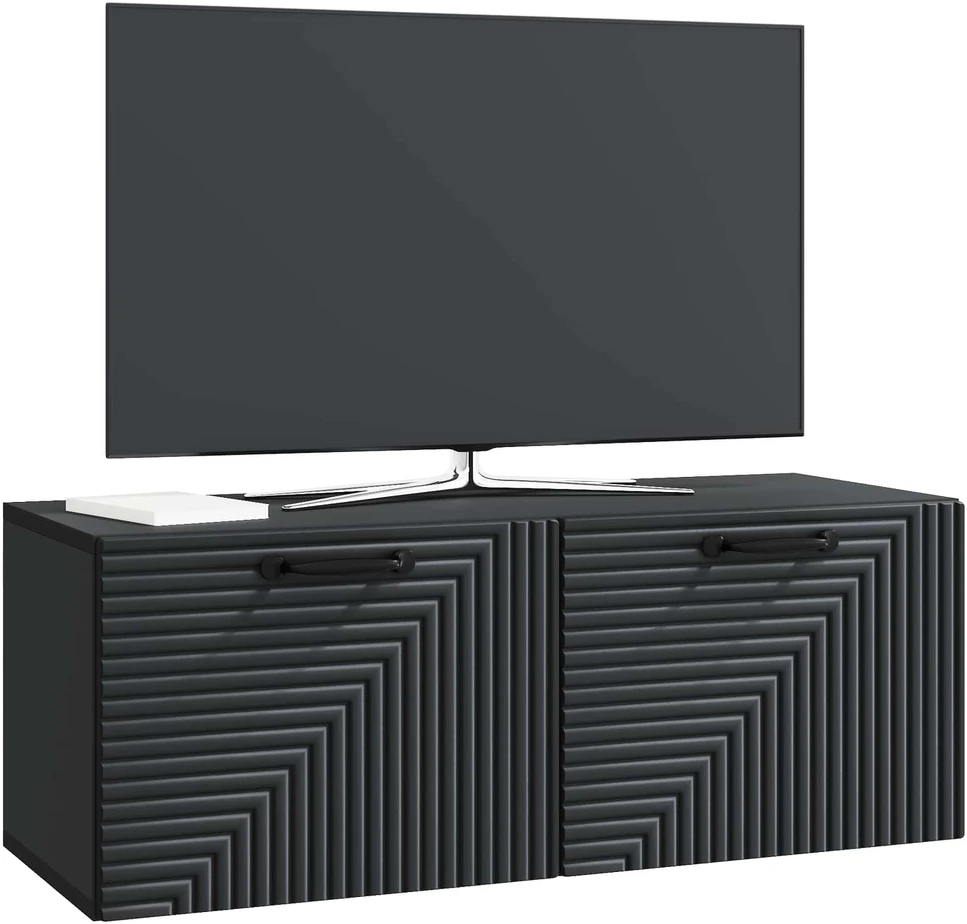 TV staliukas Sieninė TV spintelė Juoda 78,5 x 31 x 30 cm Apdirbta mediena