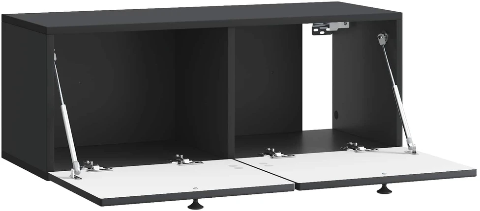 TV staliukas Sieninė TV spintelė Juoda 78,5 x 31 x 30 cm Apdirbta mediena