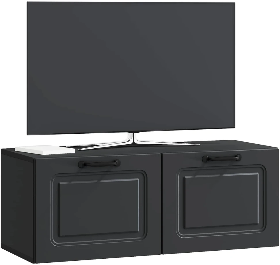TV staliukas Sieninė TV spintelė Juoda 78,5 x 31 x 30 cm Apdirbta mediena