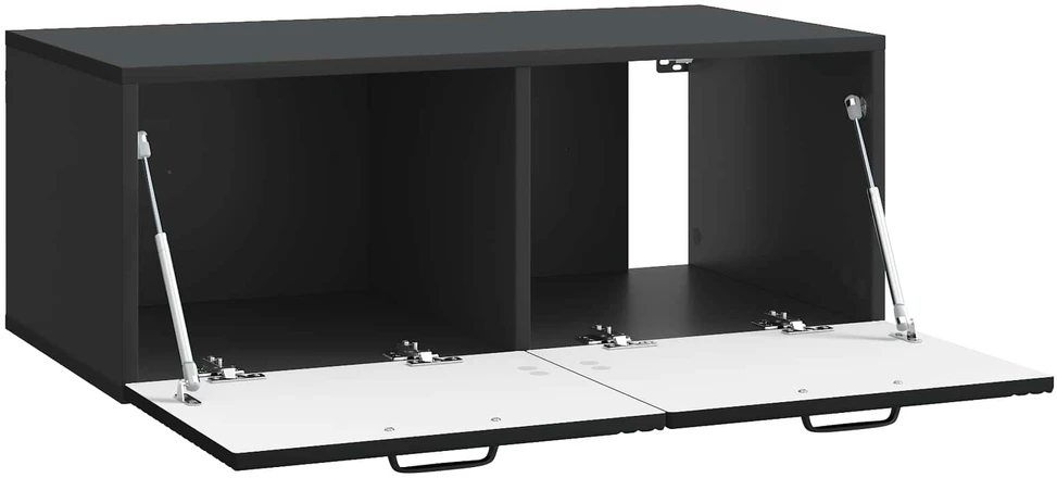 TV staliukas Sieninė TV spintelė Juoda 78,5 x 41 x 30 cm Apdirbta mediena