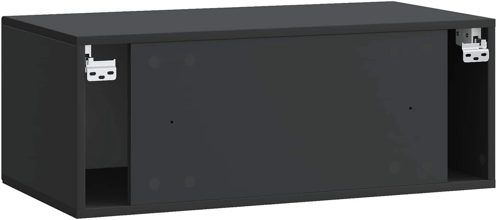 TV staliukas Sieninė TV spintelė Juoda 78,5 x 41 x 30 cm Apdirbta mediena
