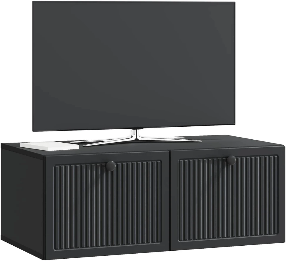 TV staliukas Sieninė TV spintelė Juoda 78,5 x 41 x 30 cm Apdirbta mediena