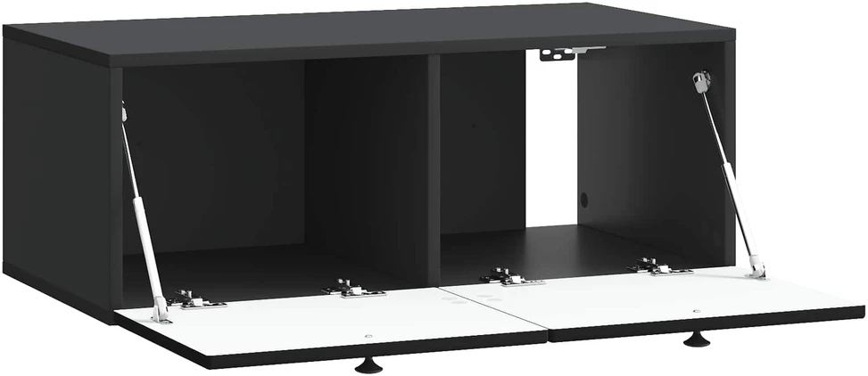 TV staliukas Sieninė TV spintelė Juoda 78,5 x 41 x 30 cm Apdirbta mediena