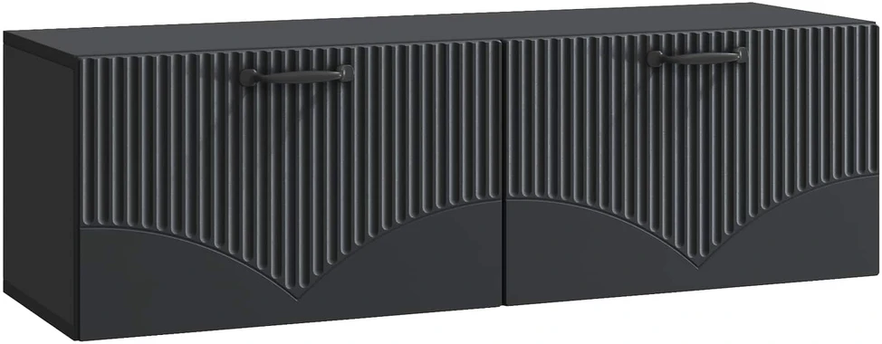 TV staliukas Sieninė TV spintelė Juoda 98 x 31 x 30 cm Apdirbta mediena