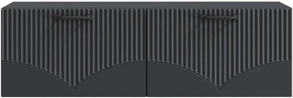 TV staliukas Sieninė TV spintelė Juoda 98 x 31 x 30 cm Apdirbta mediena