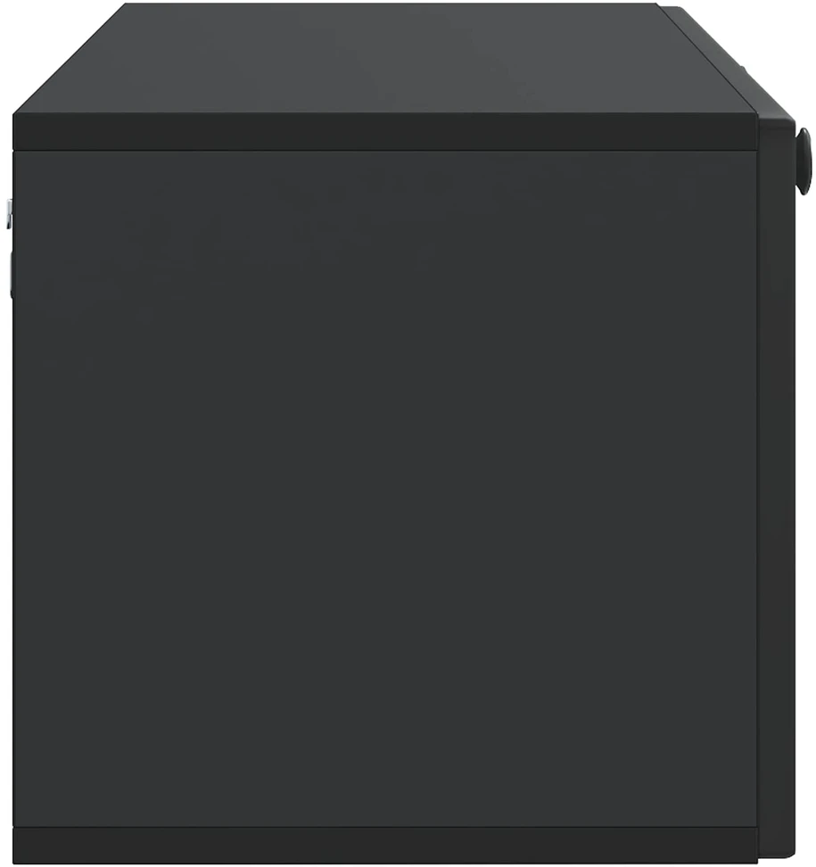 TV staliukas Sieninė TV spintelė Juoda 98 x 31 x 30 cm Apdirbta mediena