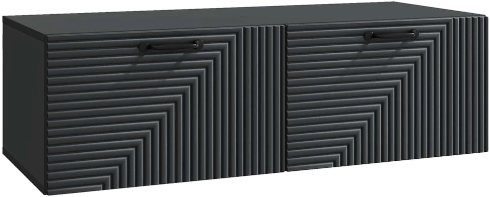 TV staliukas Sieninė TV spintelė Juoda 98 x 41 x 30 cm Apdirbta mediena