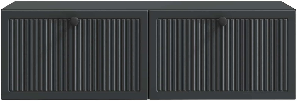 TV staliukas Sieninė TV spintelė Juoda 98 x 41 x 30 cm Apdirbta mediena