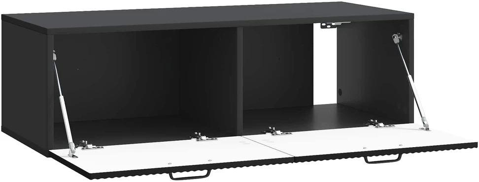 TV staliukas Sieninė TV spintelė Juoda 98 x 41 x 30 cm Apdirbta mediena