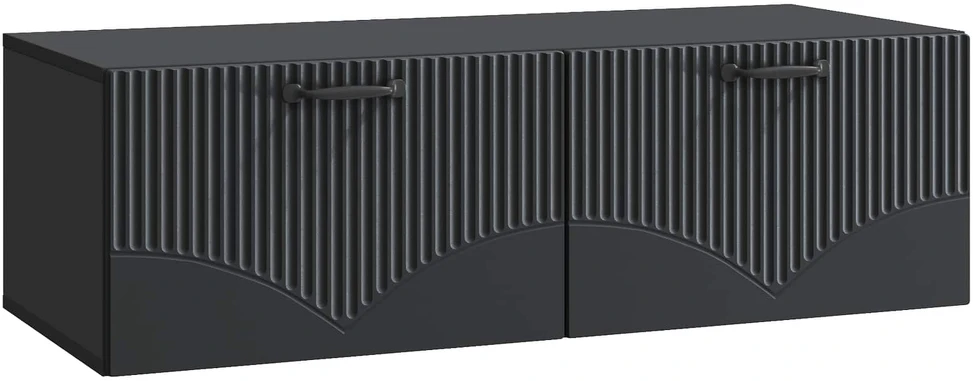 TV staliukas Sieninė TV spintelė Juoda 98 x 41 x 30 cm Apdirbta mediena
