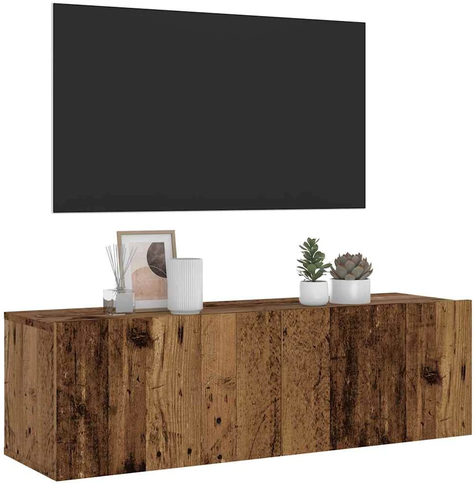 TV staliukas Sieninė TV spintelė, medienos, 100x30x30cm, apdirbta mediena