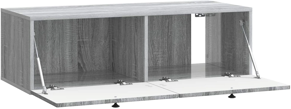 TV staliukas Sieninė TV spintelė Pilka sonoma ąžuolo 98 x 41 x 30 cm